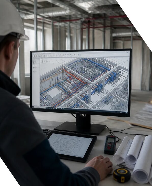 Создание BIM модели инженерных сетей для объектов в Изобильном